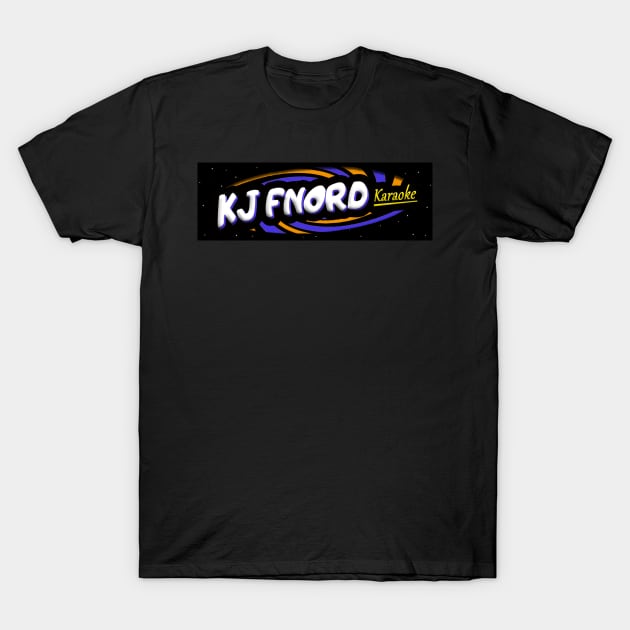 KJ Fnord Milky Way Midnight Design T-Shirt by howardhallis